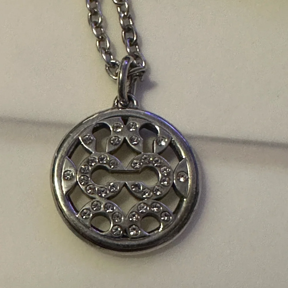 Coach Vintage, Authentic,‎ sterling silver Charm Chain Necklace